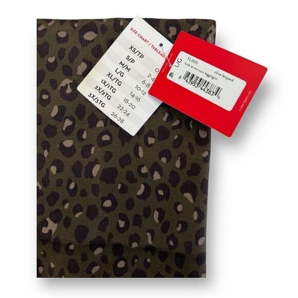 Spanx Look At Me Leggings Leopard Print Size Large - Picture 5 of 5
